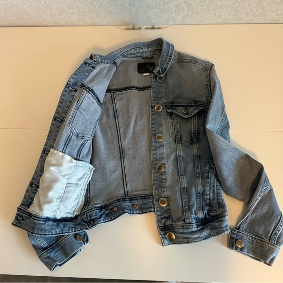 Vintage American Eagle XS Stretchy Jean Jacket - Picture 4 of 9